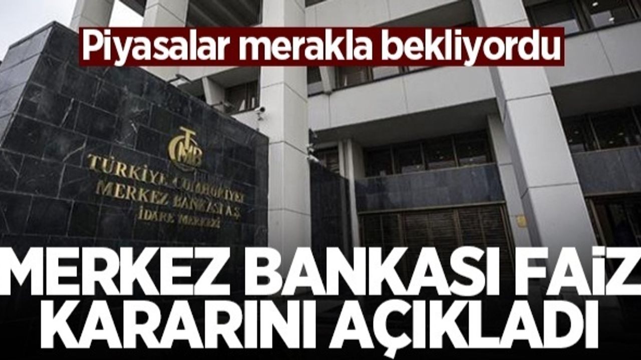 Merkez Bankası 2022'nin ilk faiz kararını açıkladı!