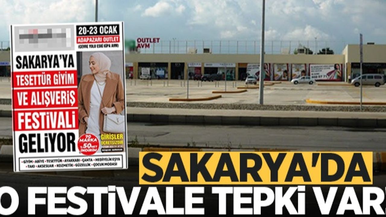 Sakarya'da o festivale tepki var!