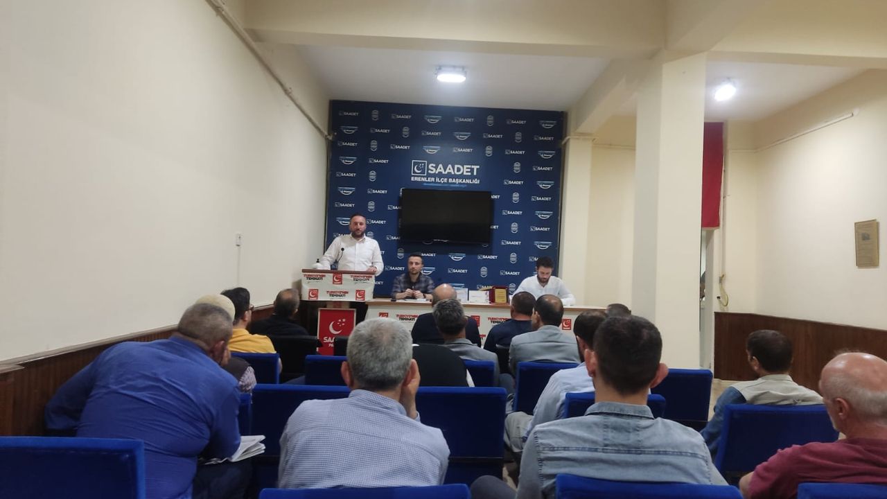 Saadet Partisi Erenler'de İlçe Divan Toplantısı gerçekleşti