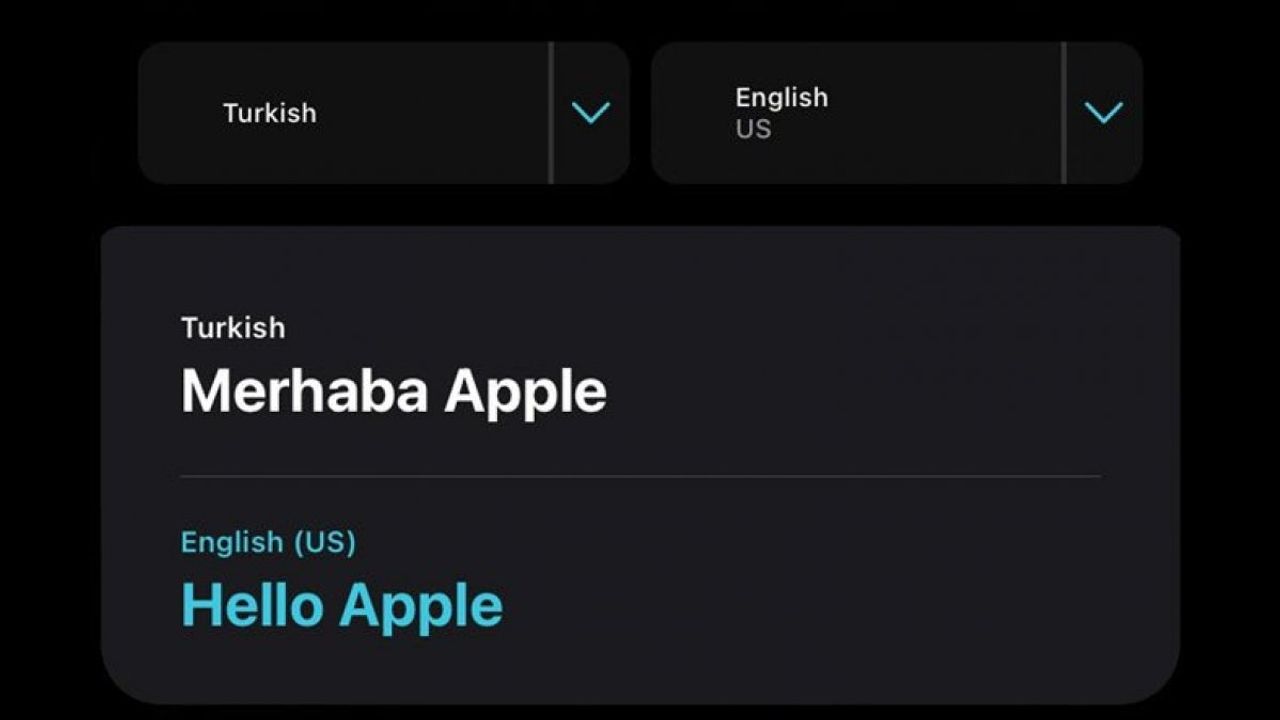 Apple Çeviri uygulamasına Türkçe dil desteği geliyor