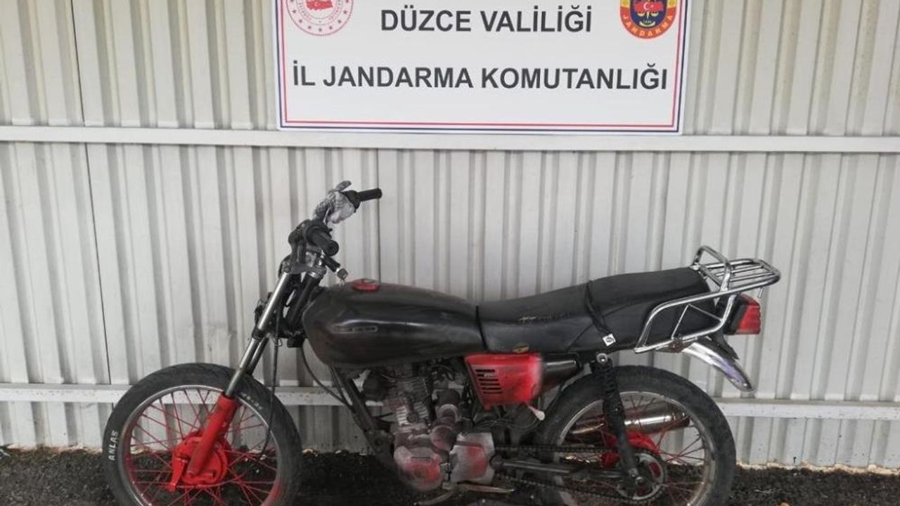 Çalınan motosikleti Jandarma buldu