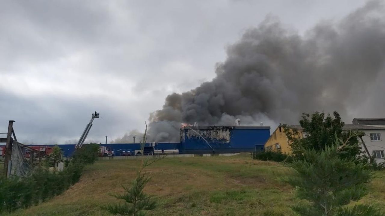 Kimya fabrikasında büyük yangın