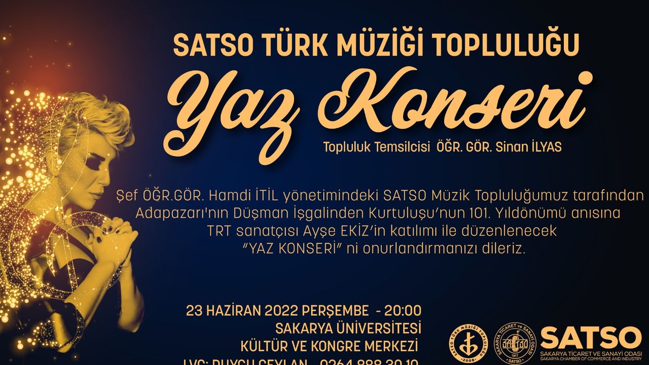 SATSO Türk Müziği Topluluğu'ndan Yaz Konseri