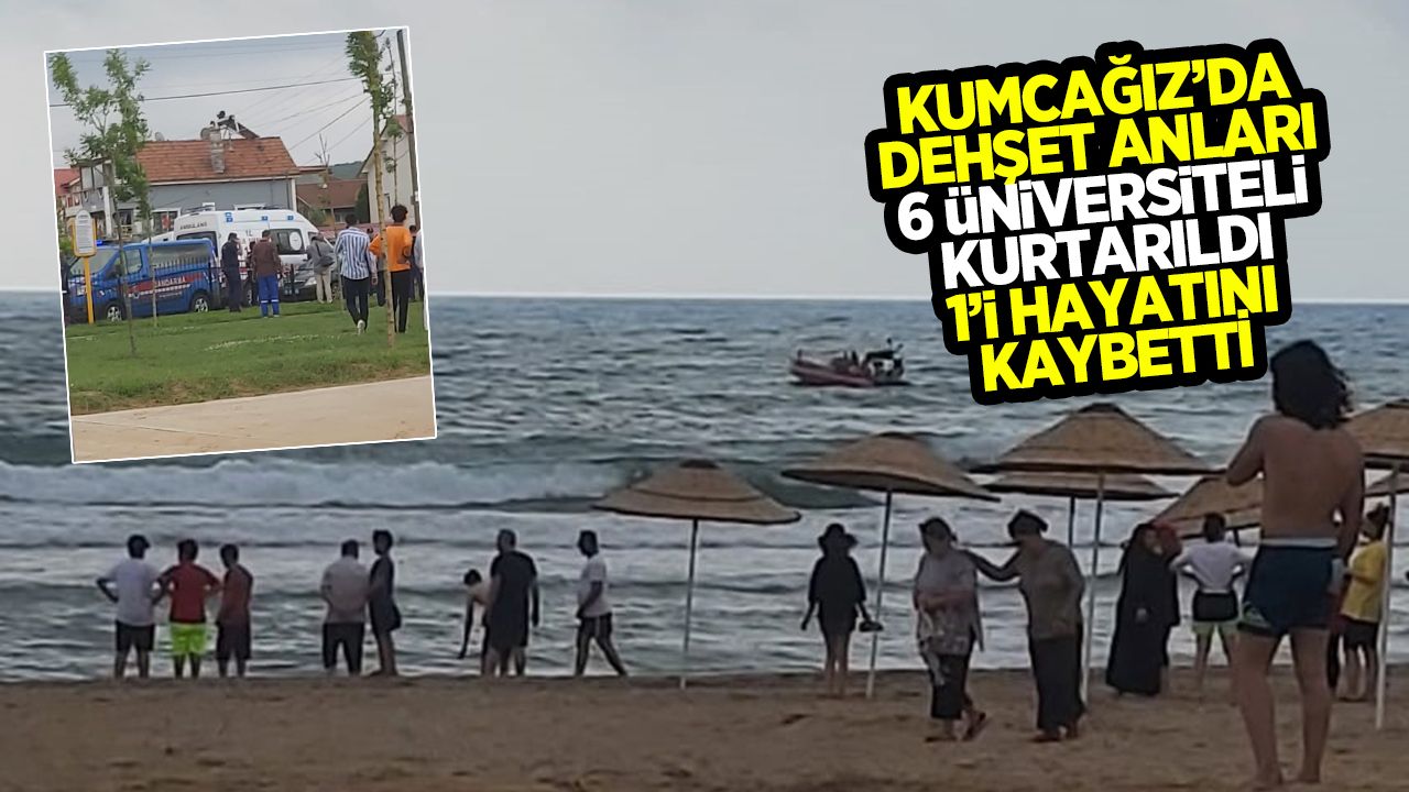 Karadeniz'de facia; 6 üniversiteli kurtarıldı, biri boğuldu