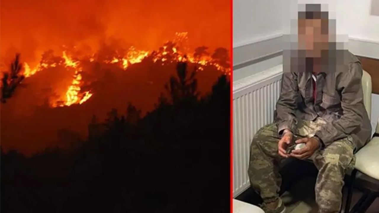 Marmaris'teki orman yangınını çıkaran şahıs tutuklandı!
