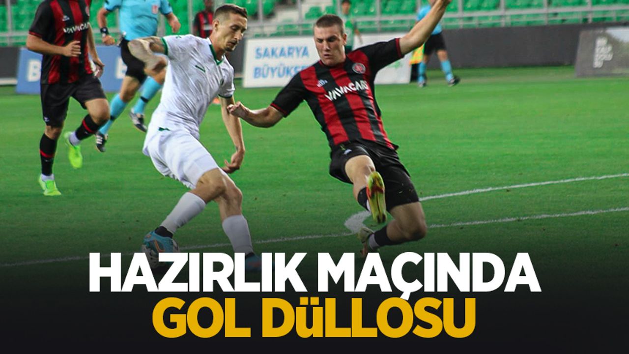 Sakaryaspor Karagümrük maçında gol düellosu: 3-3