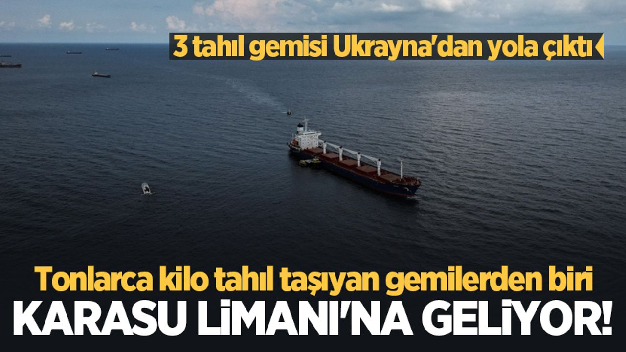 MSB açıkladı: Tonlarca kilo tahıl taşıyan gemilerden biri Karasu Limanı'na geliyor!