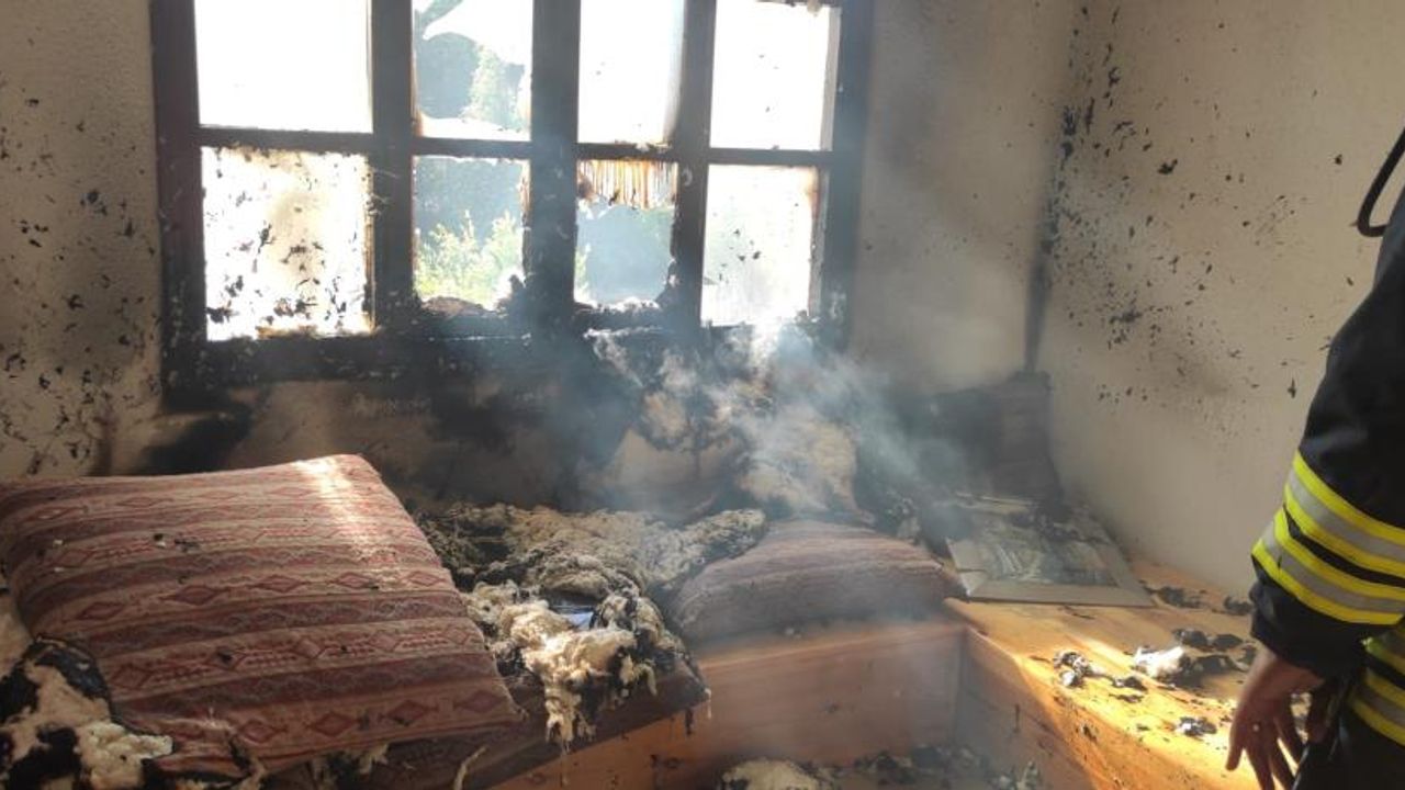 Altınova'da villada çıkan yangın korkuttu