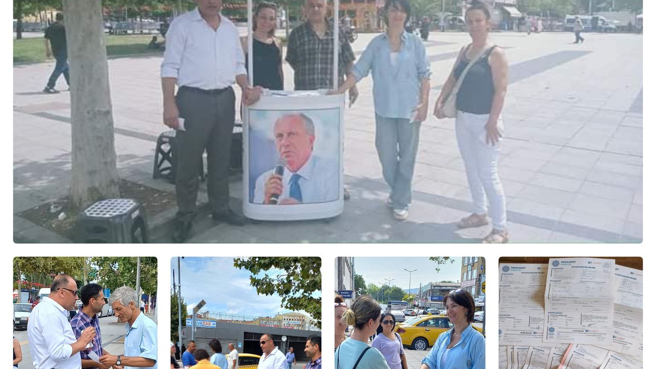 Memleket Partisi Gar Meydanı'nda tanıtım standı açtı