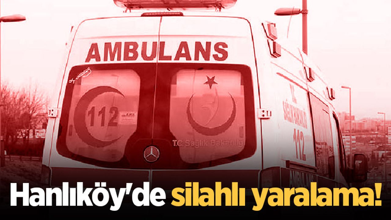 Hanlıköy'de silahlı yaralama!