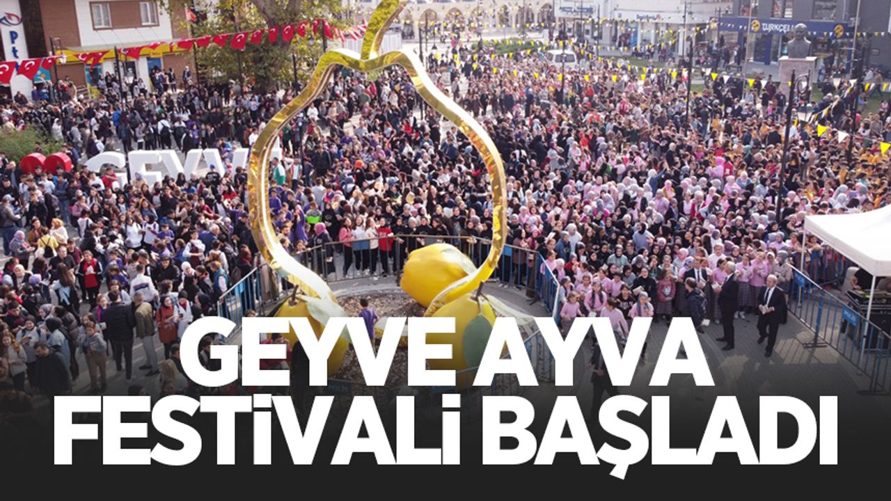 Geyve Ayva Festivali başladı