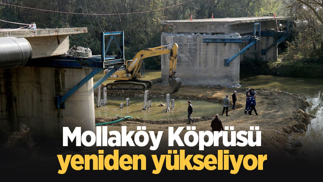 Mollaköy Köprüsü yeniden yükseliyor