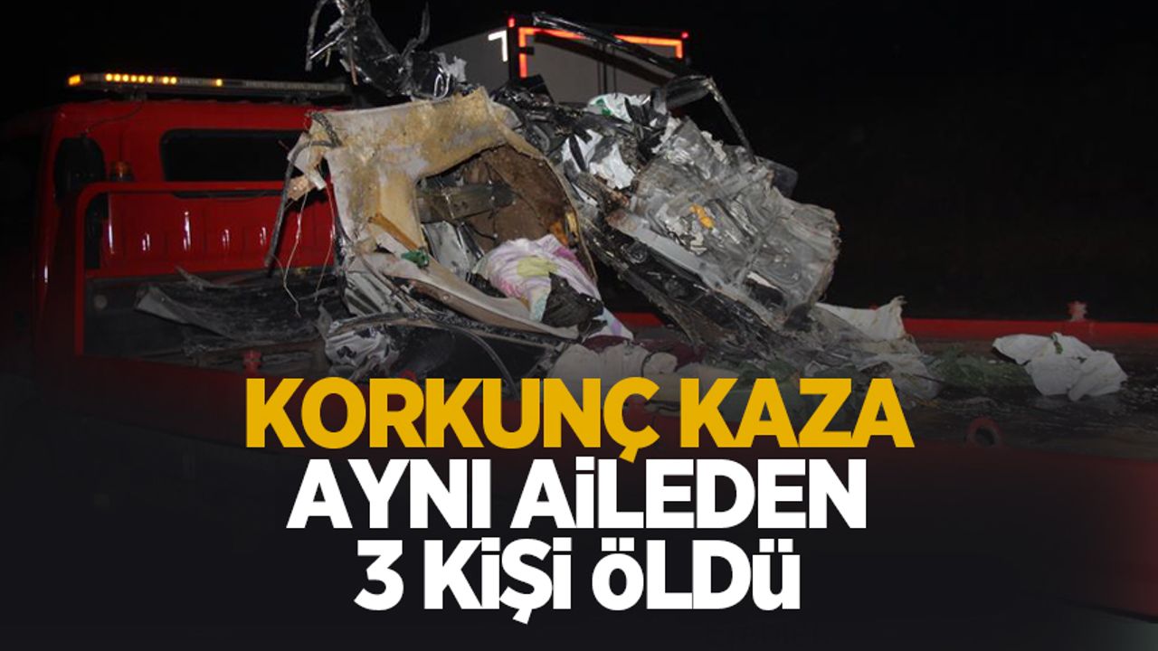 Kuzey Marmara Otoyolu'nda feci kaza: 3 ölü