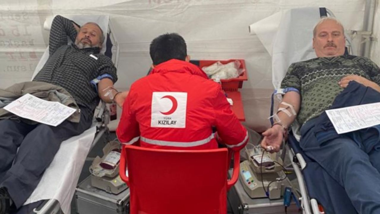 57 ünite kan bağışı alındı 