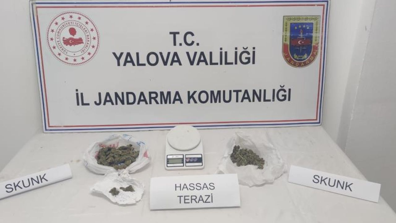Yalova’da uyuşturucu operasyonu: 2 gözaltı