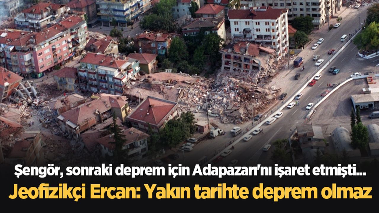 Jeofizikçi Ercan'dan Marmara depremi çıkışı: Yakın tarihte deprem olmaz