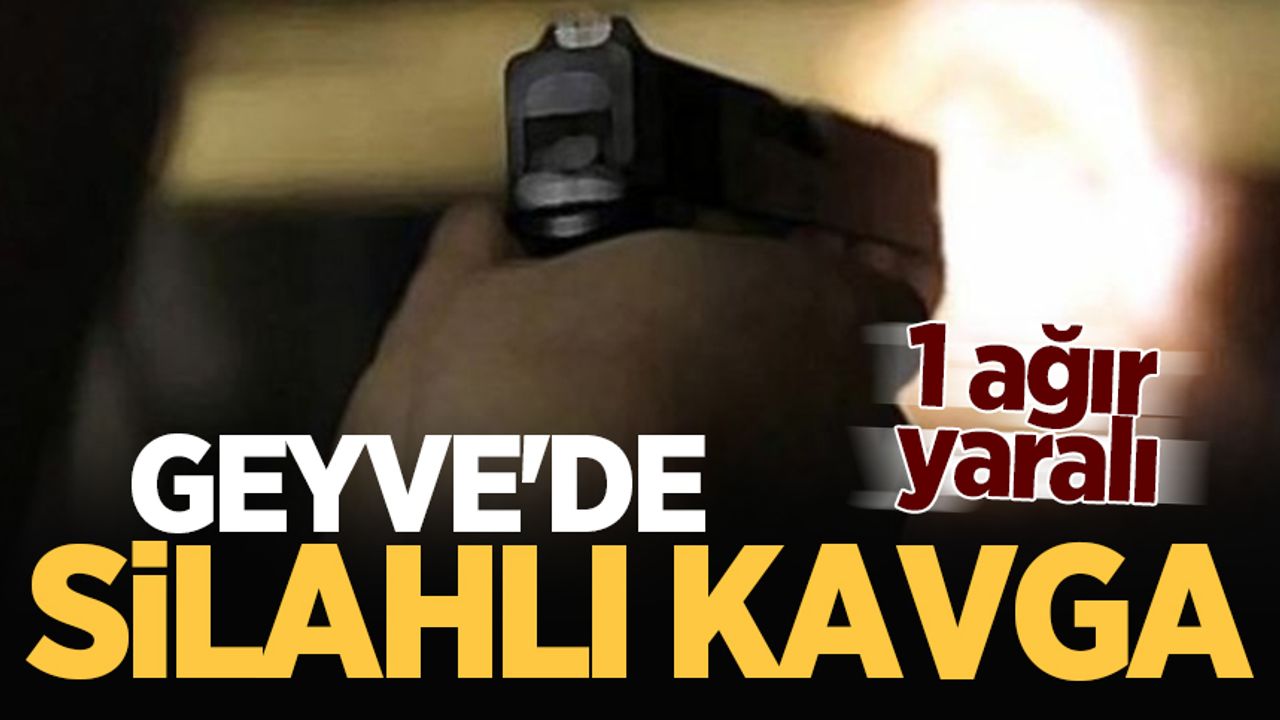 Geyve'de silahlı kavga: 1 ağır yaralı