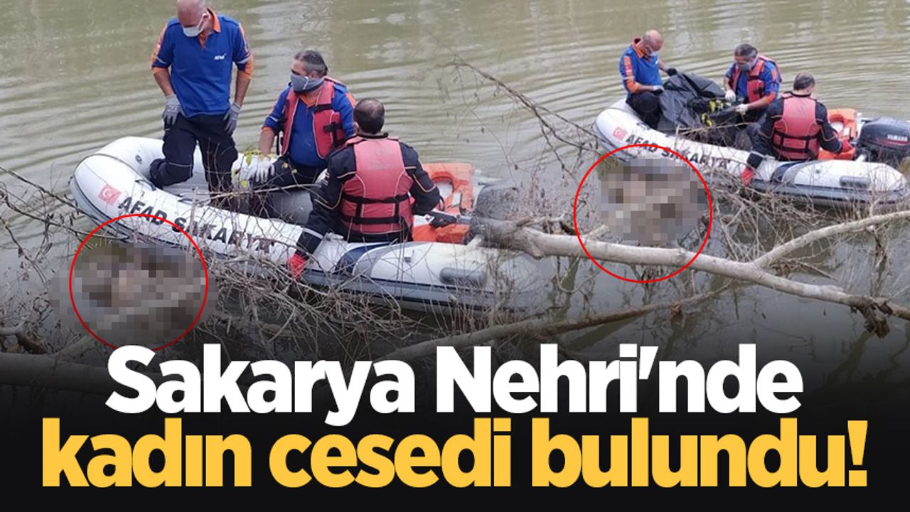 Sakarya Nehri'nde kadın cesedi bulundu!