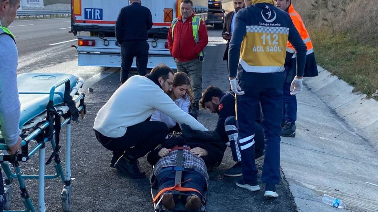Kuzey Marmara Otoyolu'nda zincirleme kaza: 2 yaralı