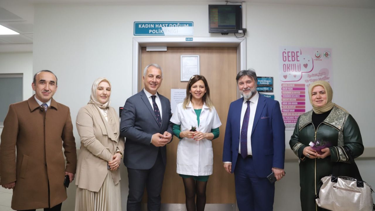 Babaoğlu'ndan sağlık çalışanlarına ziyaret