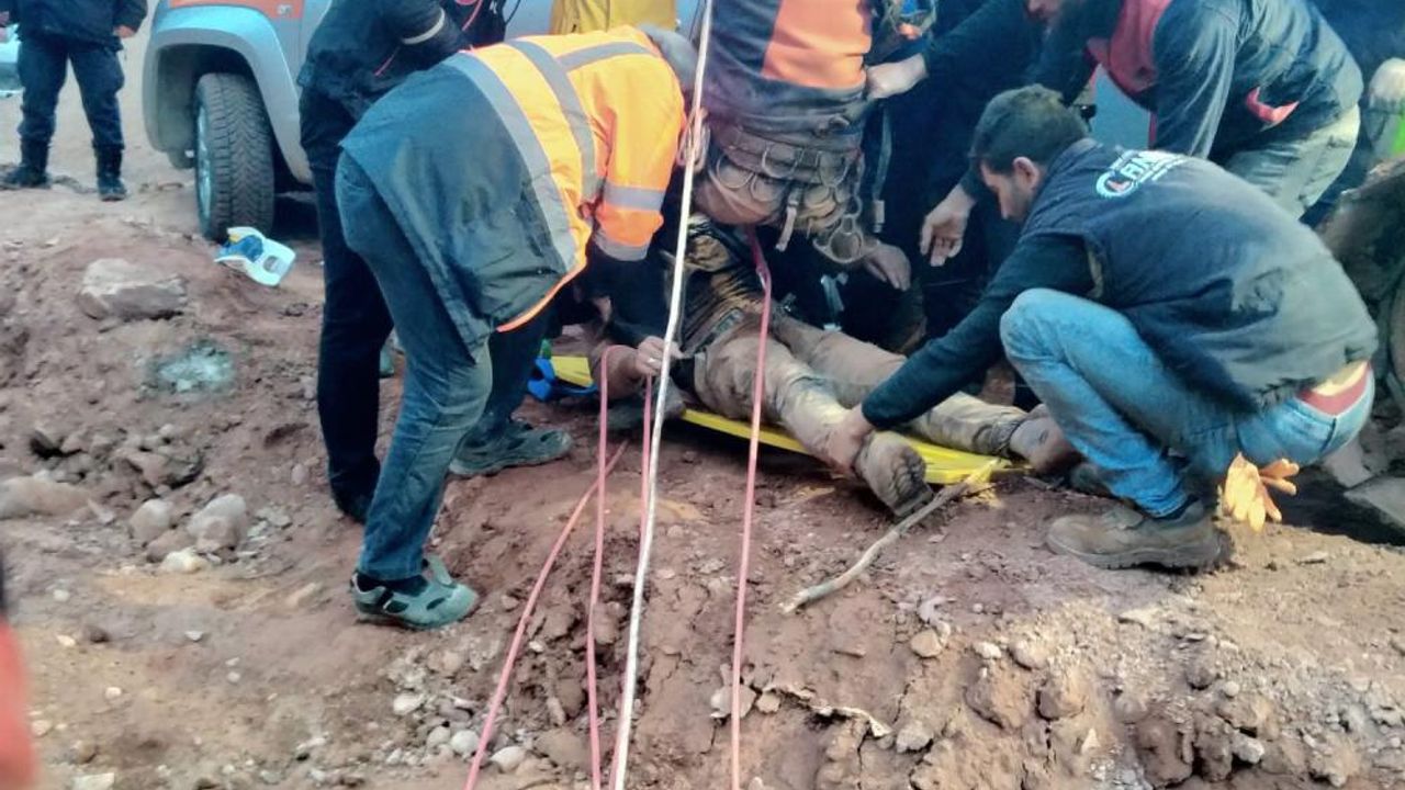 YHT inşaatında 25 metrelik köprü kuyusuna düşen işçi yaralandı