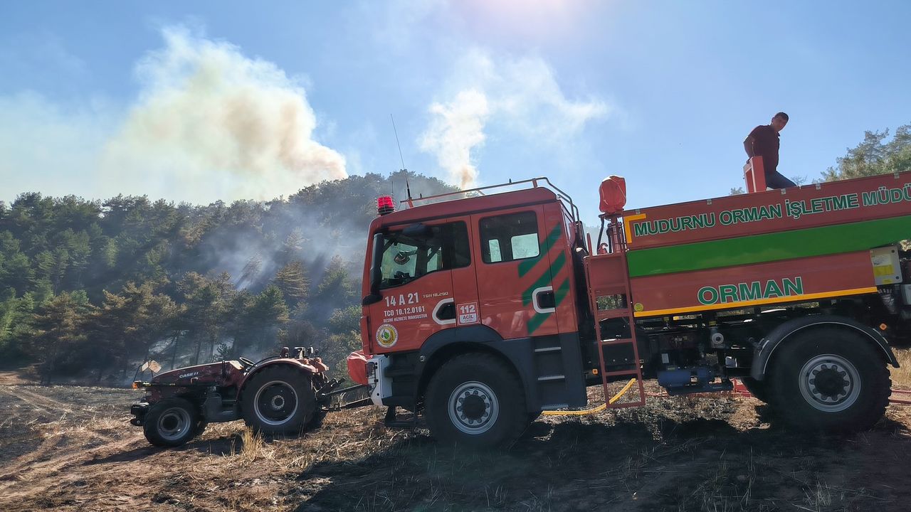 Göynük'te orman yangını kontrol altına alındı