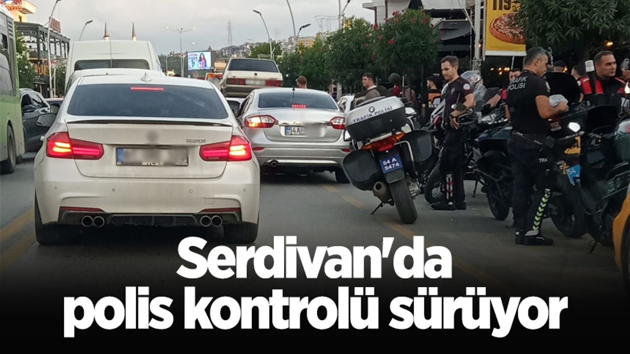 Serdivan'da polis kontrolü sürüyor