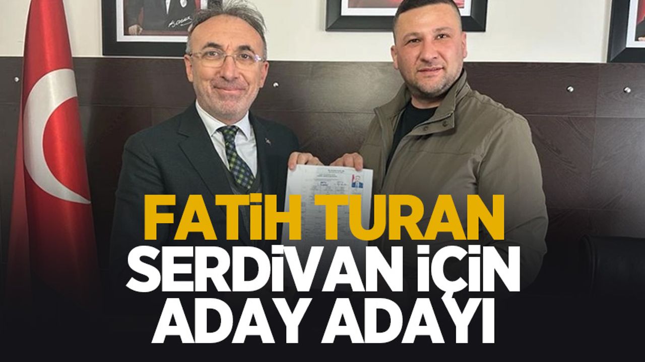 Fatih Turan aday adayı oldu: "Serdivan için canla başla çalışacağız"