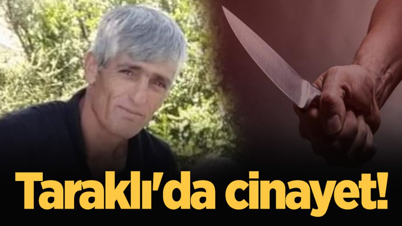 Taraklı'da cinayet! Eşini bıçaklayarak öldürdü