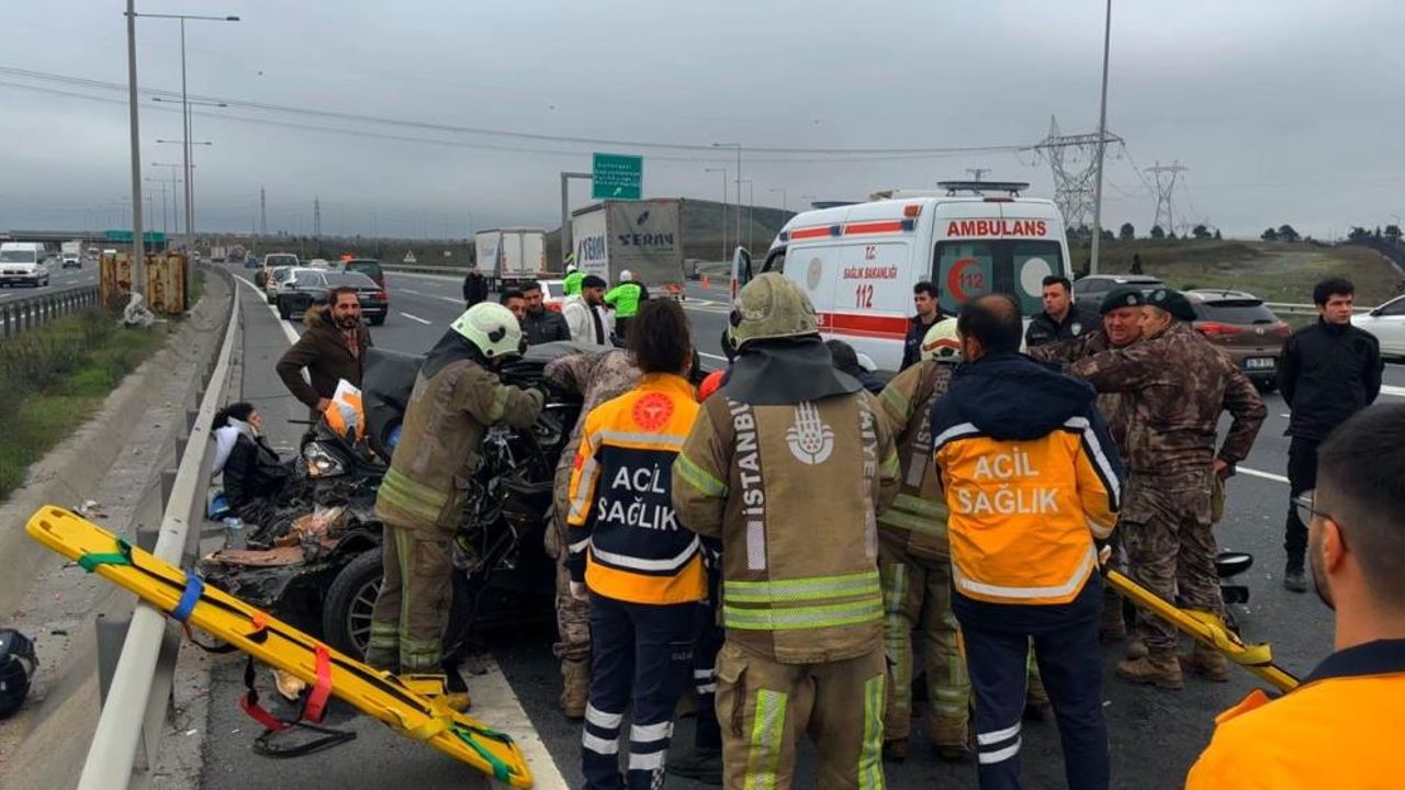 Kuzey Marmara Otoyolu’nda feci kaza: 1 ölü, 3 yaralı