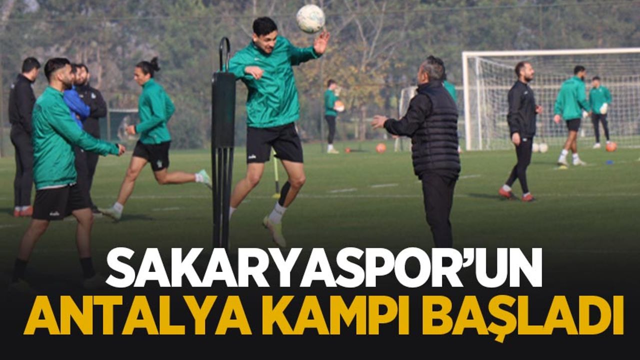Sakaryaspor Antalya'da top başı yaptı