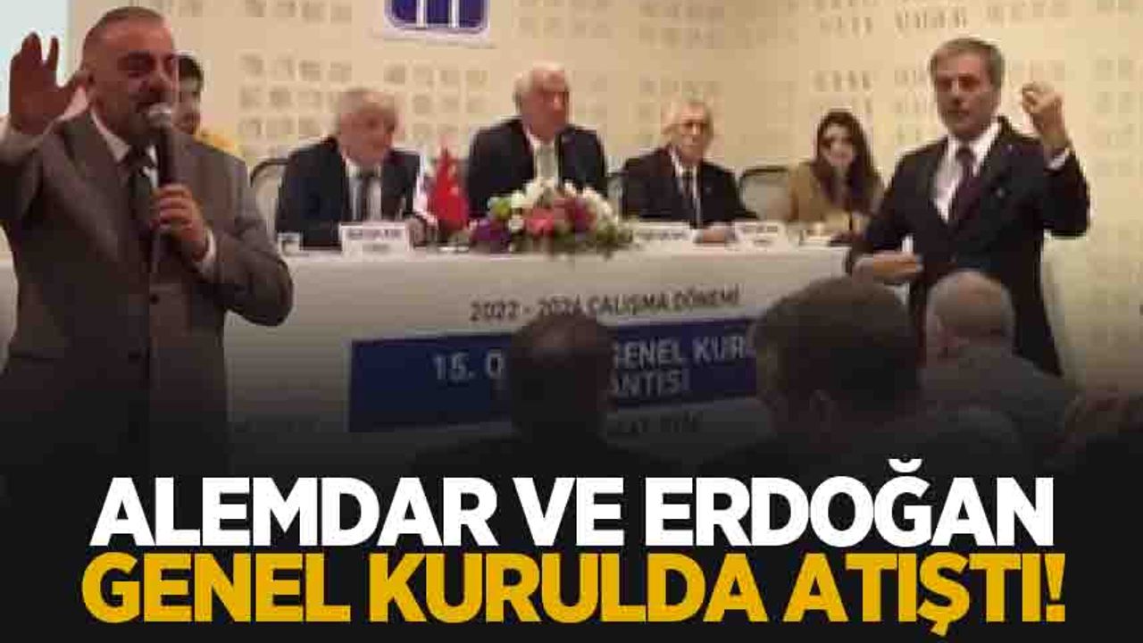İMO Gnel Kurulu'nda Alemdar ve Erdoğan'dan karşılıklı sözler