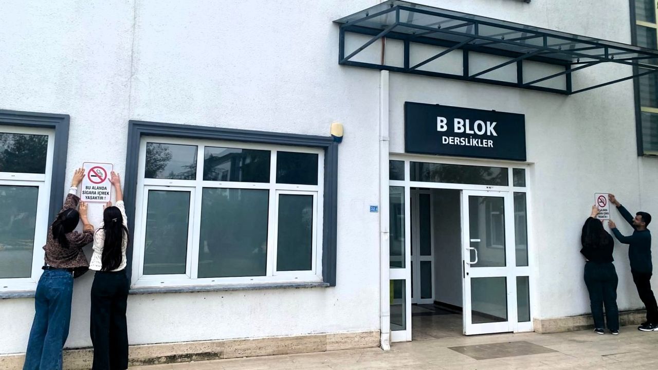 Öğrencilerden dumansız hava sahası farkındalığı