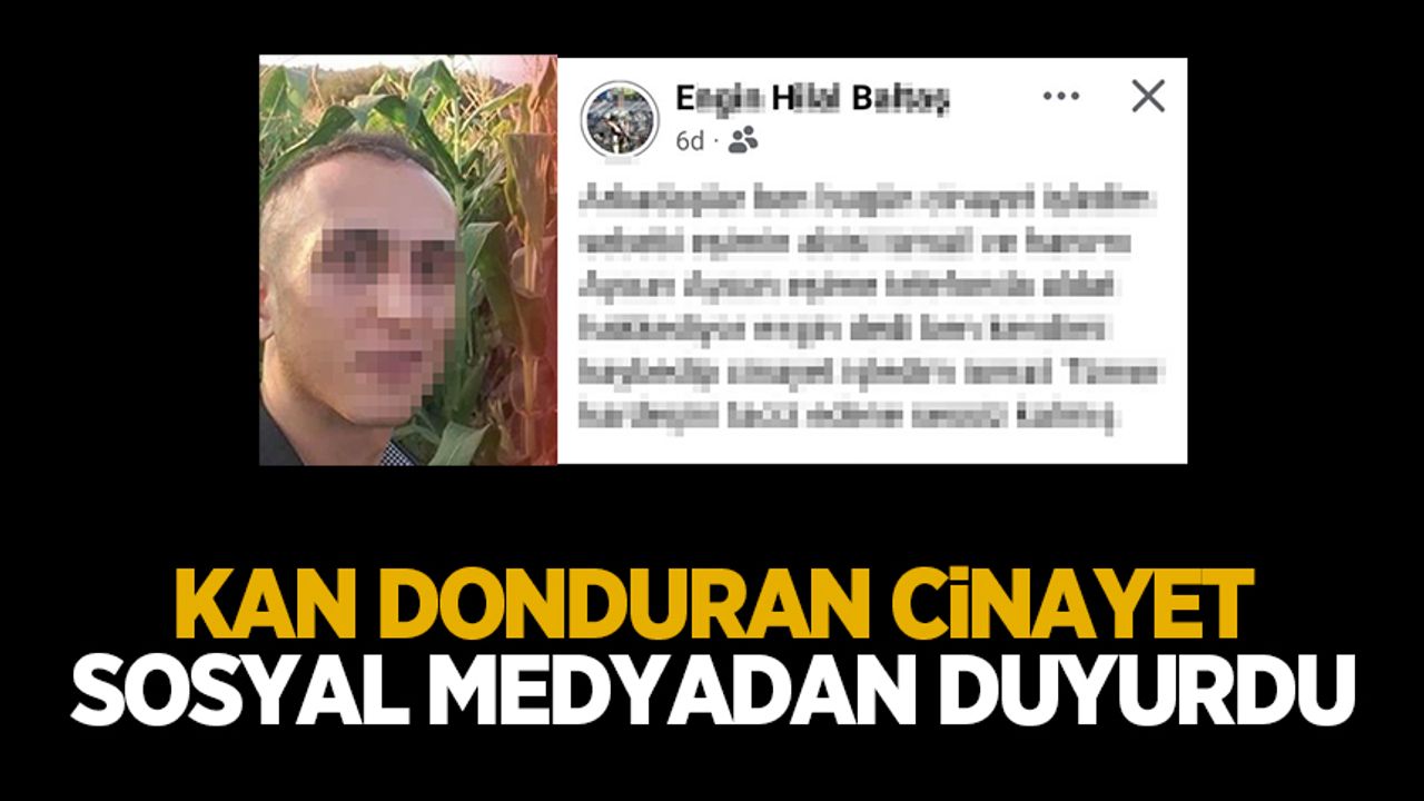Eşini öldürüp sosyal medyadan itiraf etti!