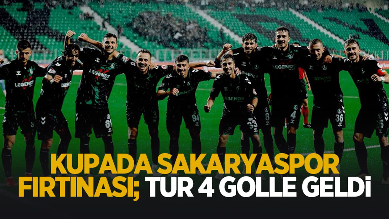 Sakarya'da tur 4 golle geldi