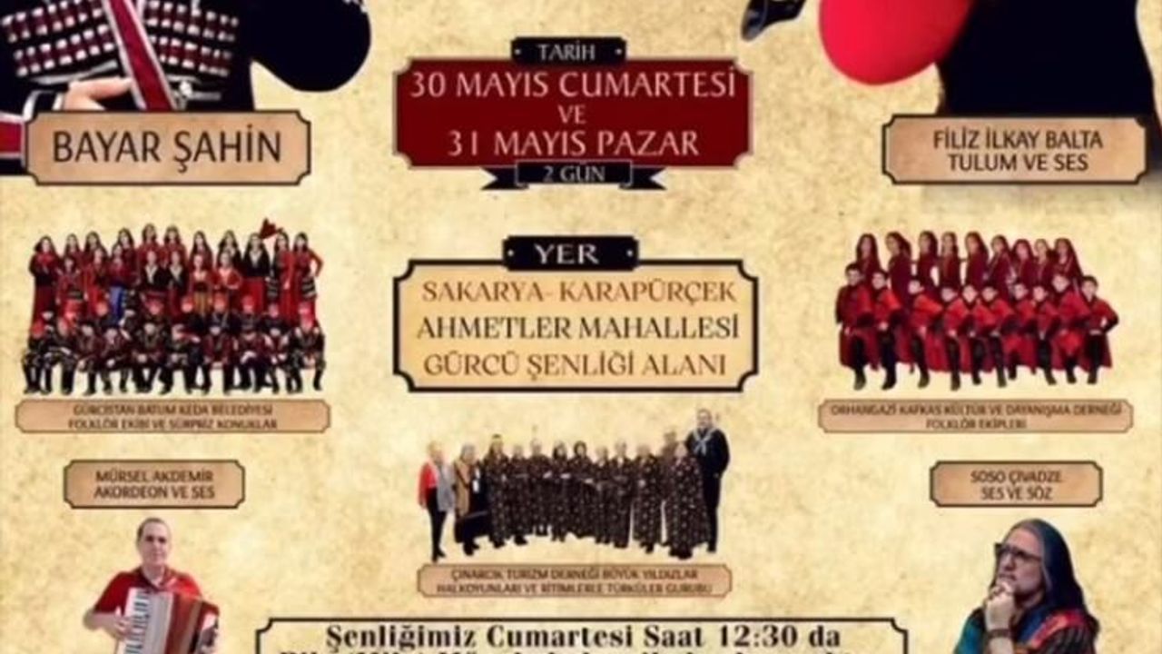 Karapürçek'te 3. Kafkas Gürcü Şenliği heyecanı