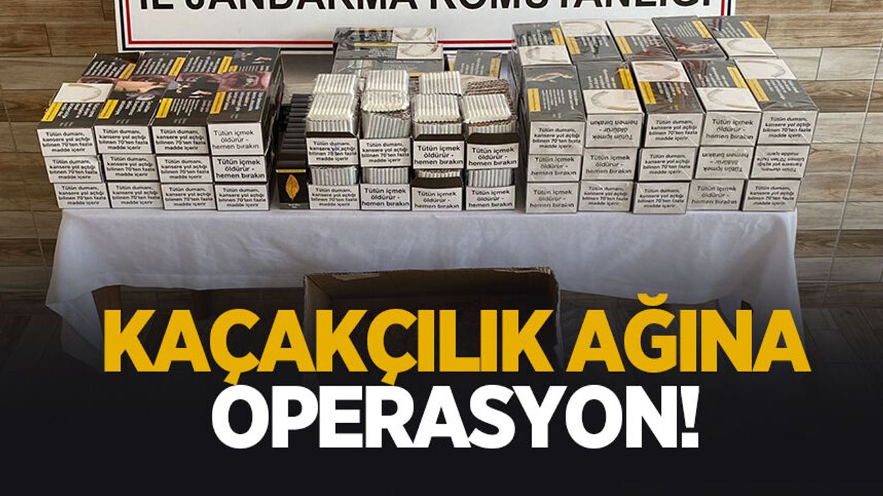 jandarmadan kaçakçılığa darbe