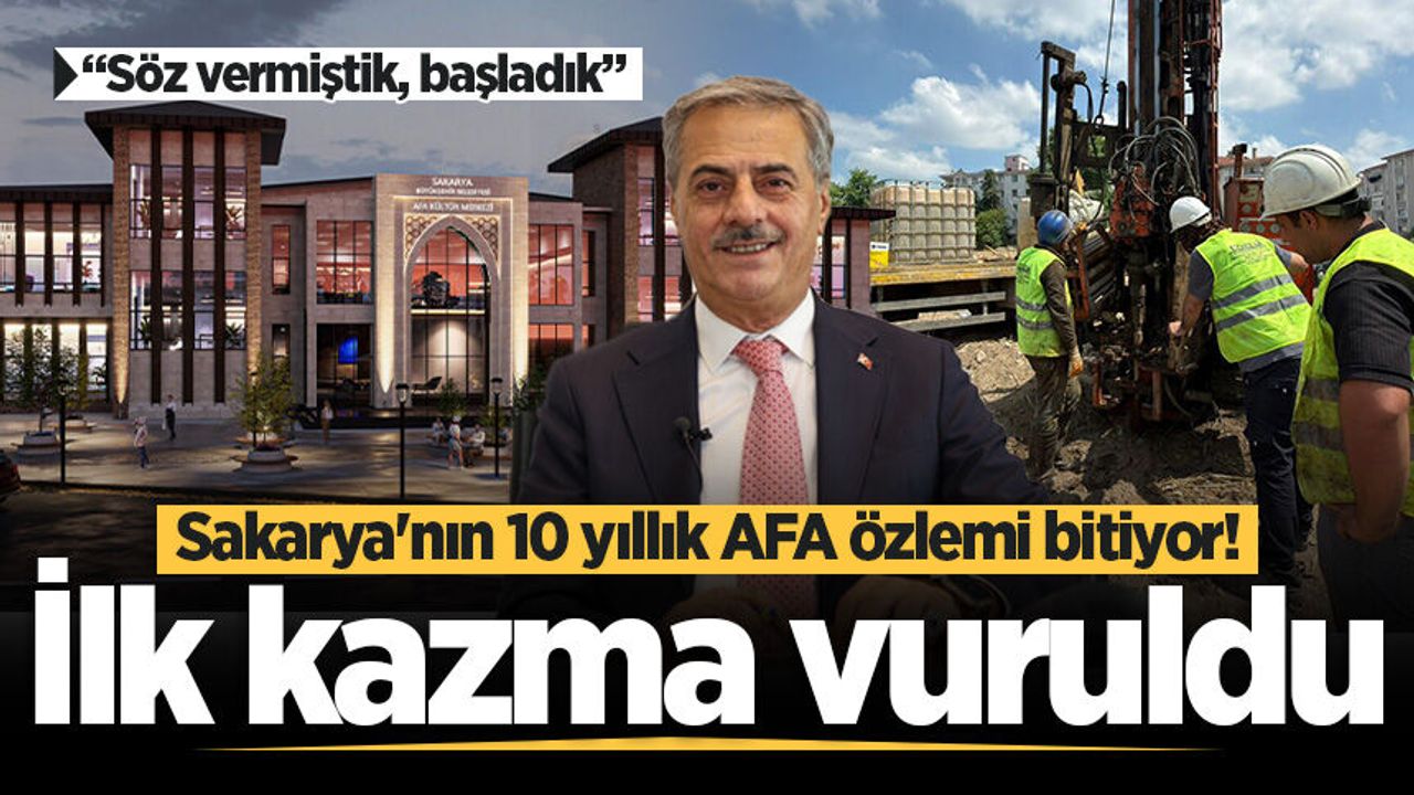 Binlerce sanatseverin merakla beklediği AFA’ya ilk kazma vur