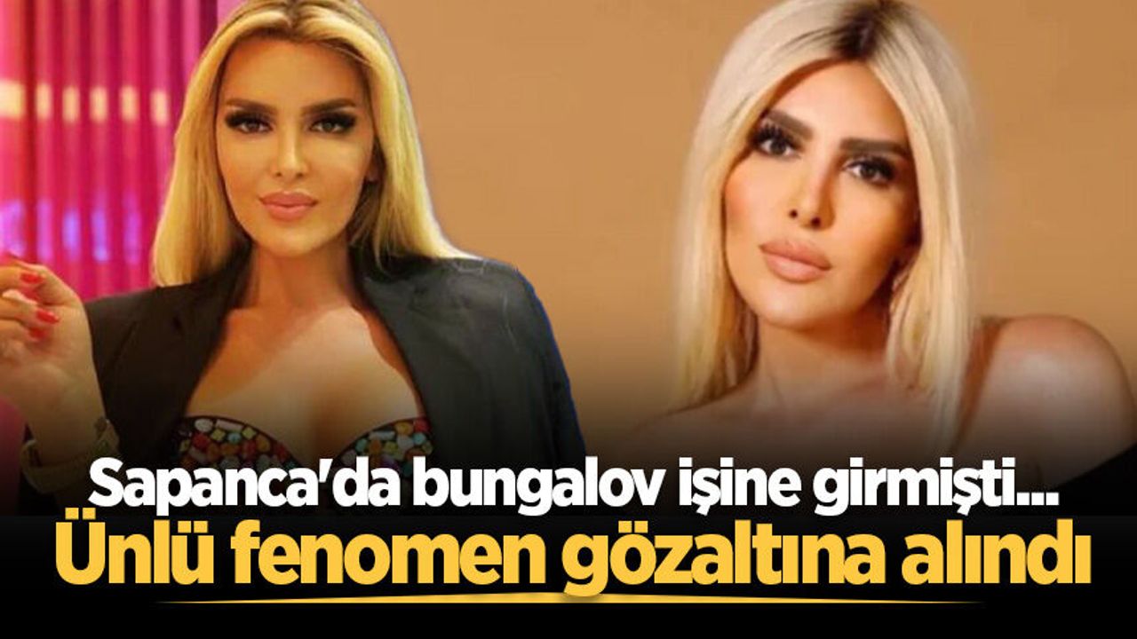 Sapanca'da bungalov işine girmişti... Ünlü fenomen gözaltına