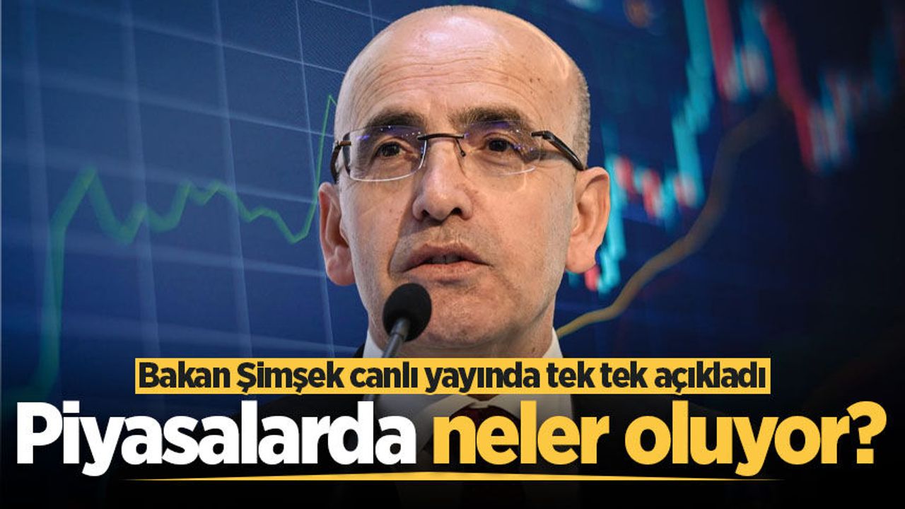 Bakan Şimşek: Borsa ve fon piyasasında genele yayılan bir risk yok