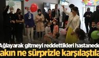 Ağlayarak gitmeyi reddettikleri hastanede bakın ne sürprizle karşılaştılar