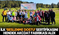 İlk 'beslenme dostu' sertifikasını Hendek Akcoat Fabrikası aldı