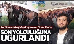 Kaza kurbanı genç Ömer Faruk'a acı veda!