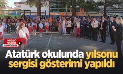 Atatürk okulunda yılsonu sergisi gösterimi yapıldı