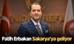 Fatih Erbakan Sakarya'ya geliyor