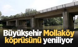 Büyükşehir Mollaköy köprüsünü yeniliyor
