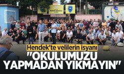 Hendek'te velilerin isyanı: Okulumuzu yapmadan yıkmayın