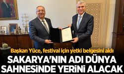 Başkan Yüce, festival için yetki belgesini aldı