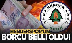 Hendekspor'un borcu belli oldu!