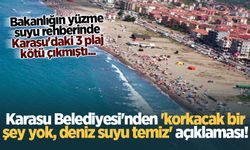 Karasu Belediyesi'nden 'korkacak bir şey yok, deniz suyu temiz' açıklaması!